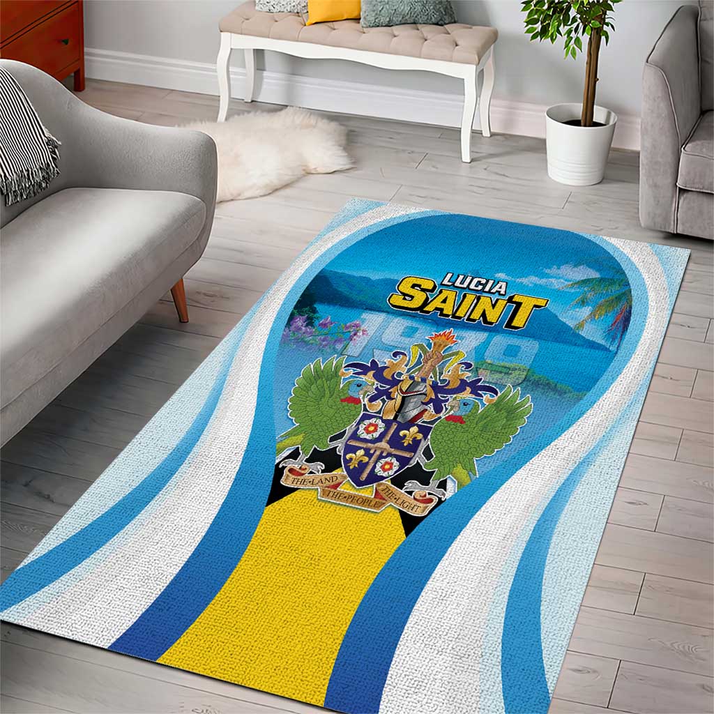 Saint Lucia 1979 Area Rug Happy Independence Day