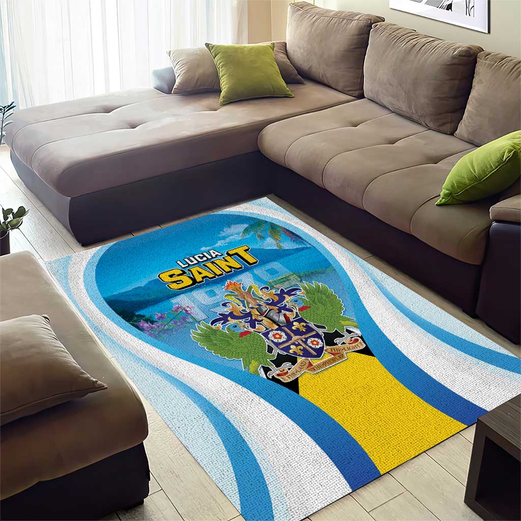 Saint Lucia 1979 Area Rug Happy Independence Day
