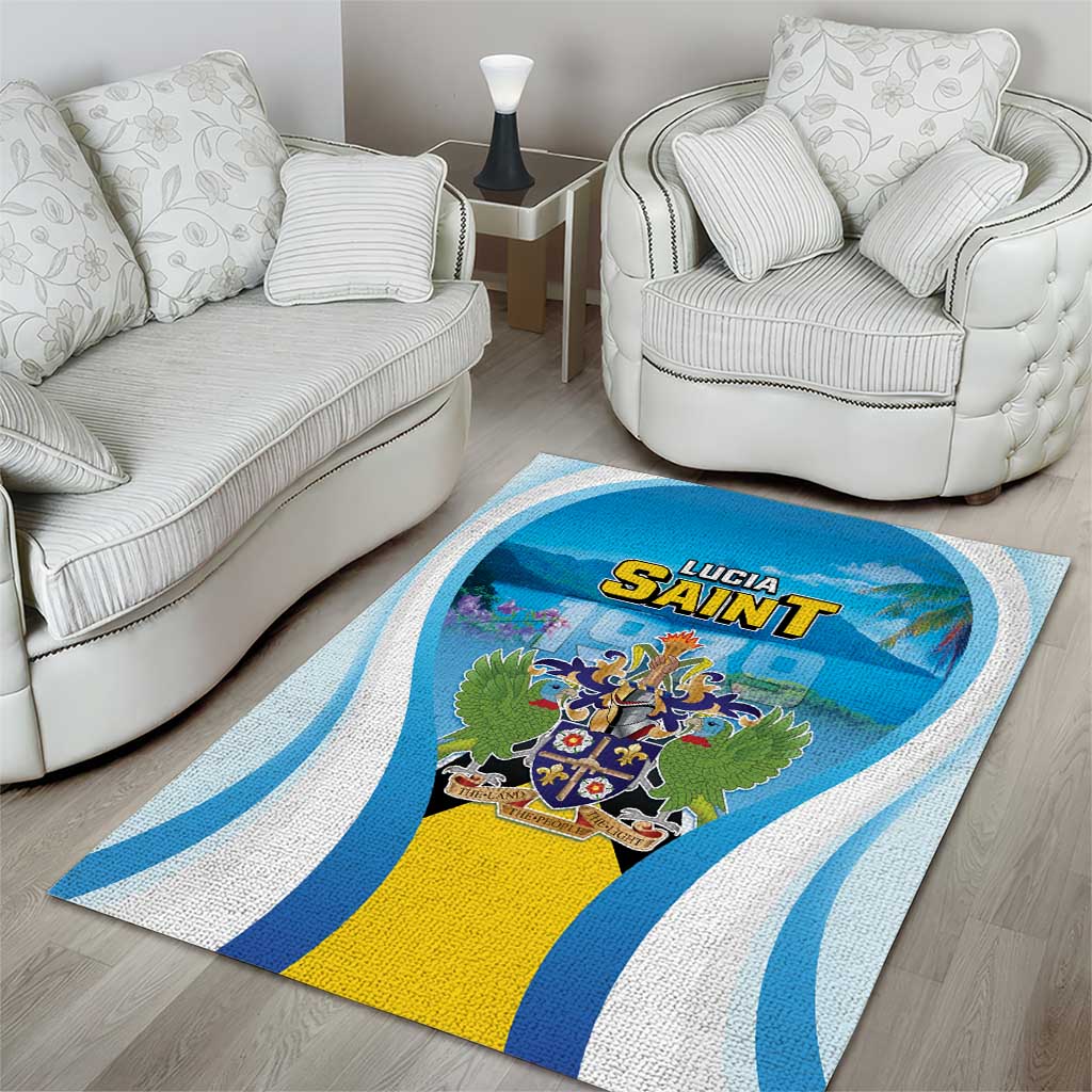Saint Lucia 1979 Area Rug Happy Independence Day