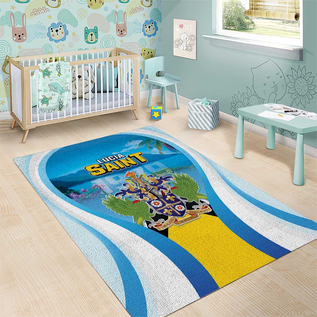 Saint Lucia 1979 Area Rug Happy Independence Day