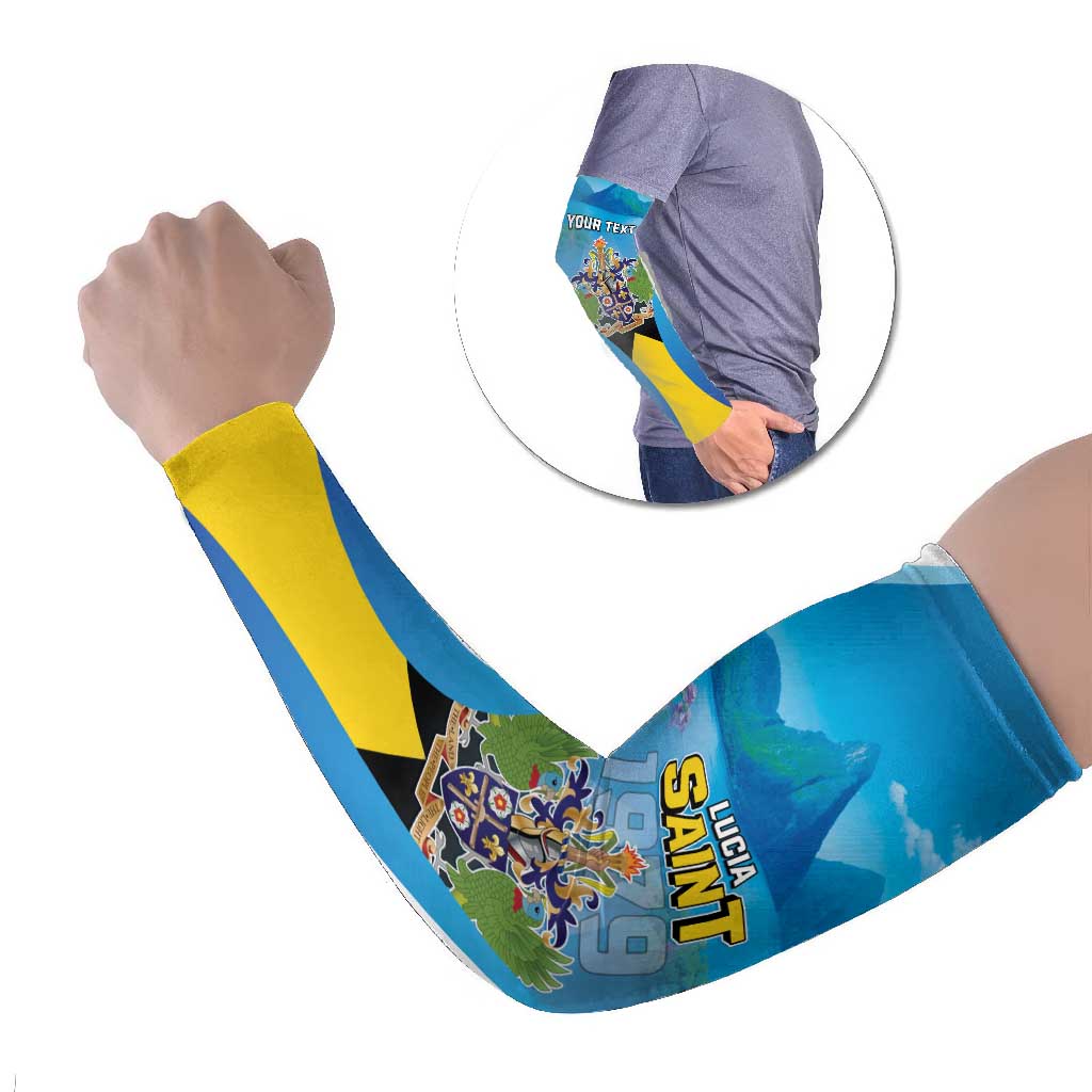 Personalized Saint Lucia 1979 Arm Sleeves Happy Independence Day