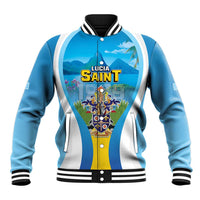 Personalized Saint Lucia 1979 Baseball Jacket Happy Independence Day