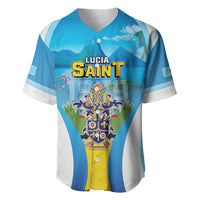 Personalized Saint Lucia 1979 Baseball Jersey Happy Independence Day