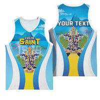 Personalized Saint Lucia 1979 Basketball Jersey Happy Independence Day