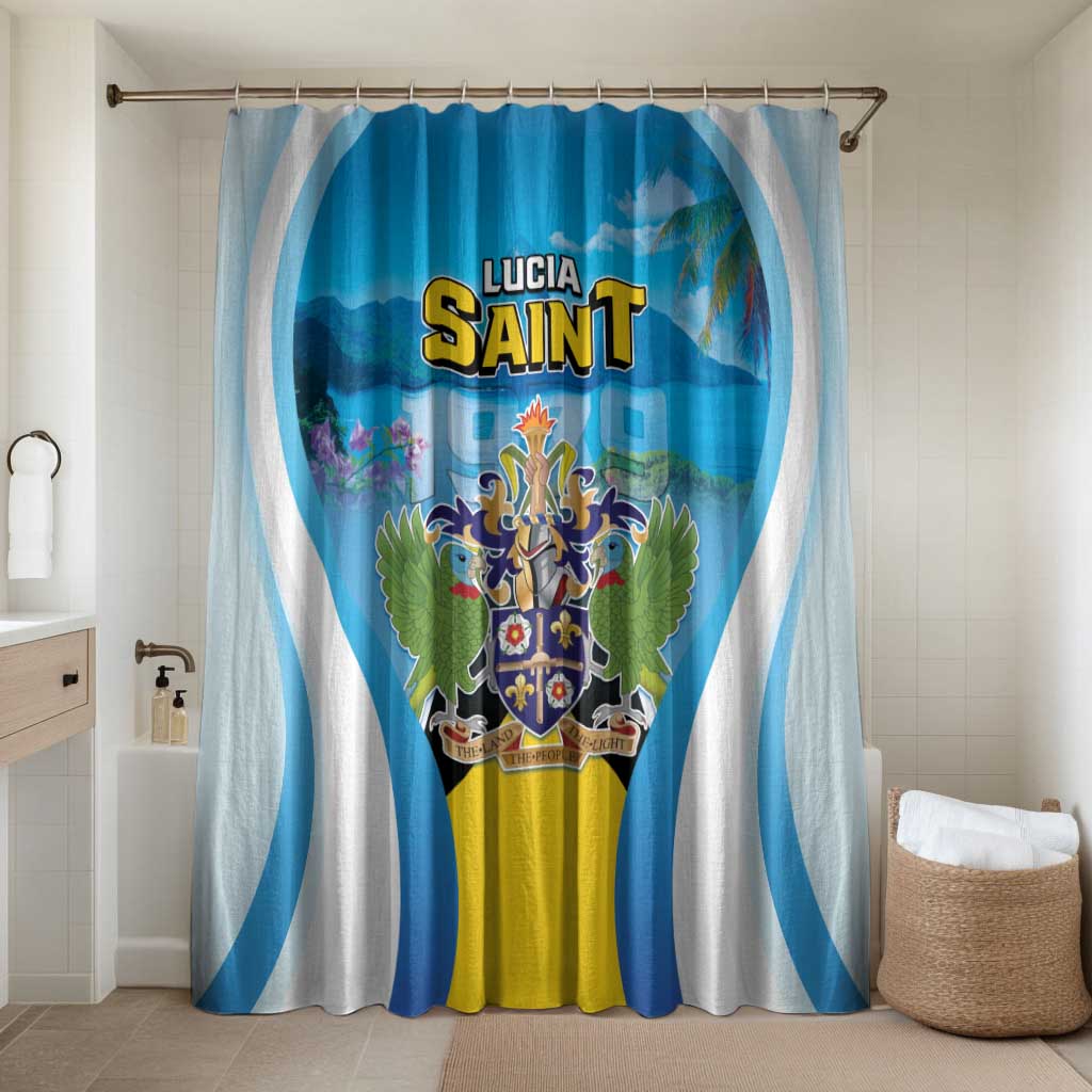 Saint Lucia 1979 Bathroom Set Happy Independence Day