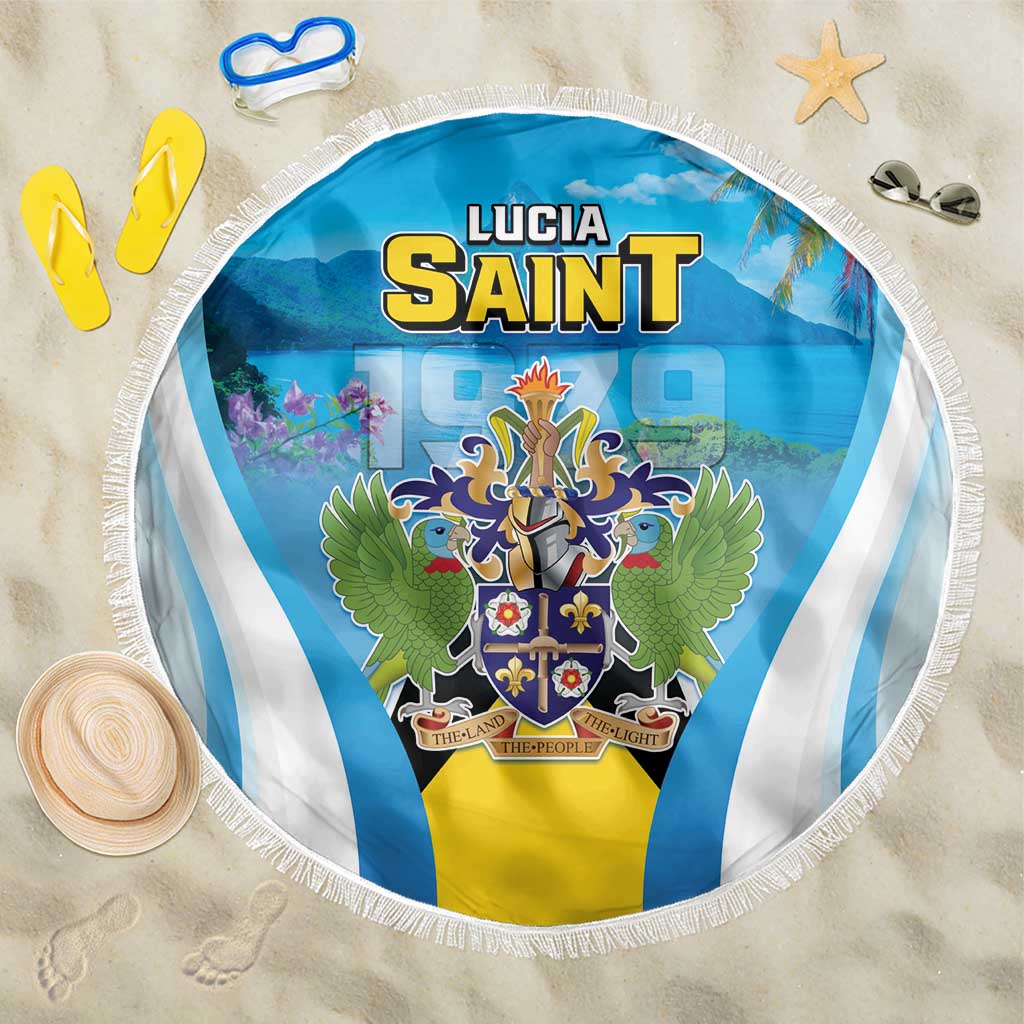 Saint Lucia 1979 Beach Blanket Happy Independence Day