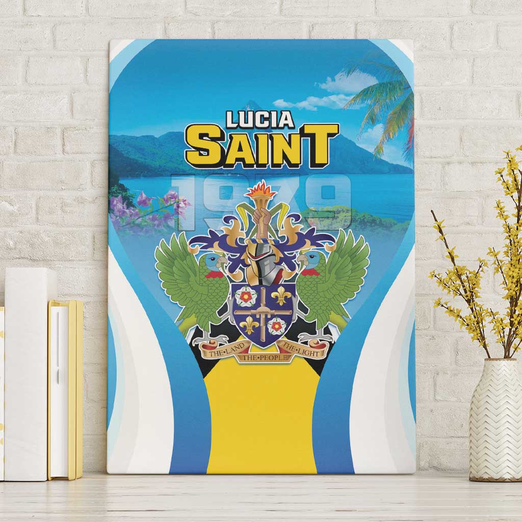Saint Lucia 1979 Canvas Wall Art Happy Independence Day