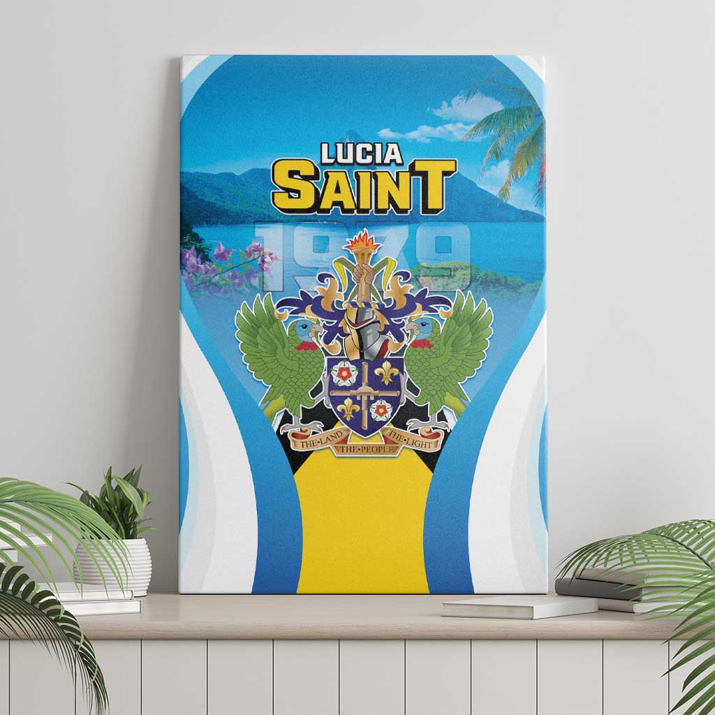 Saint Lucia 1979 Canvas Wall Art Happy Independence Day