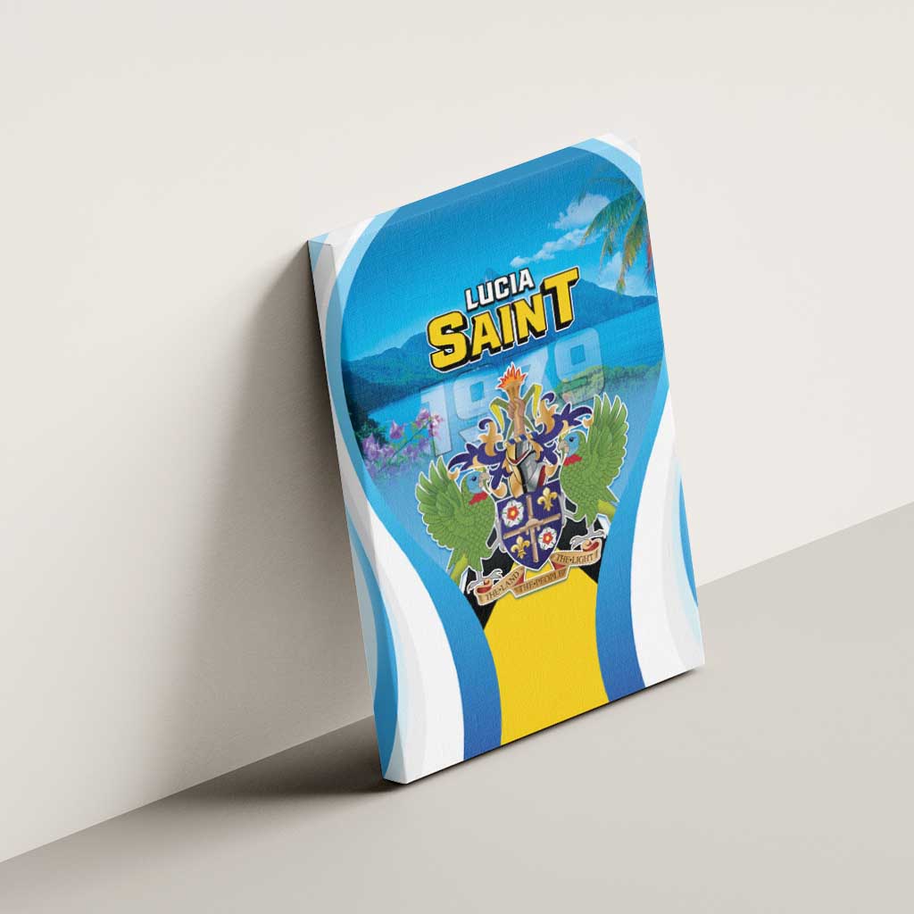 Saint Lucia 1979 Canvas Wall Art Happy Independence Day