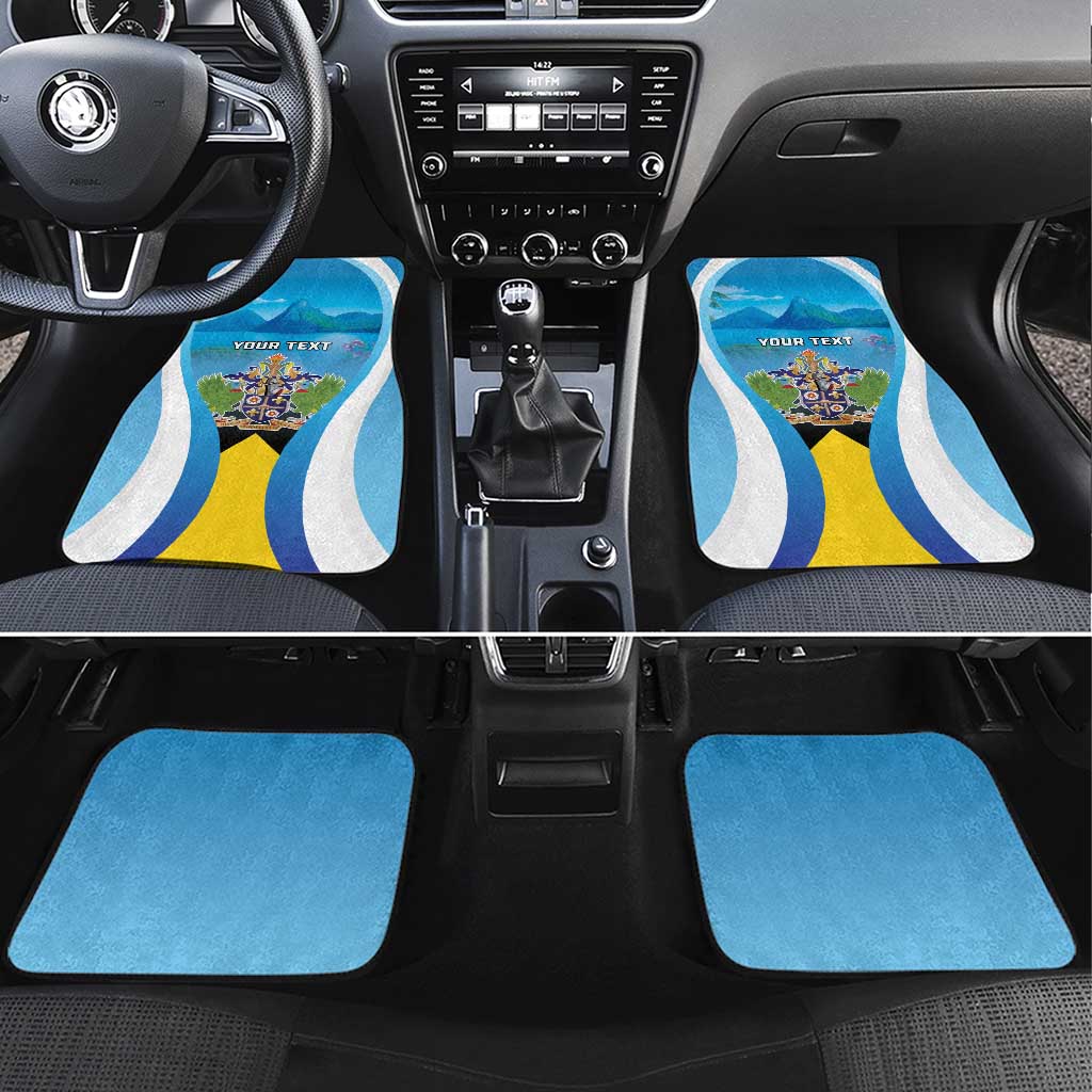 Personalized Saint Lucia 1979 Car Mats Happy Independence Day