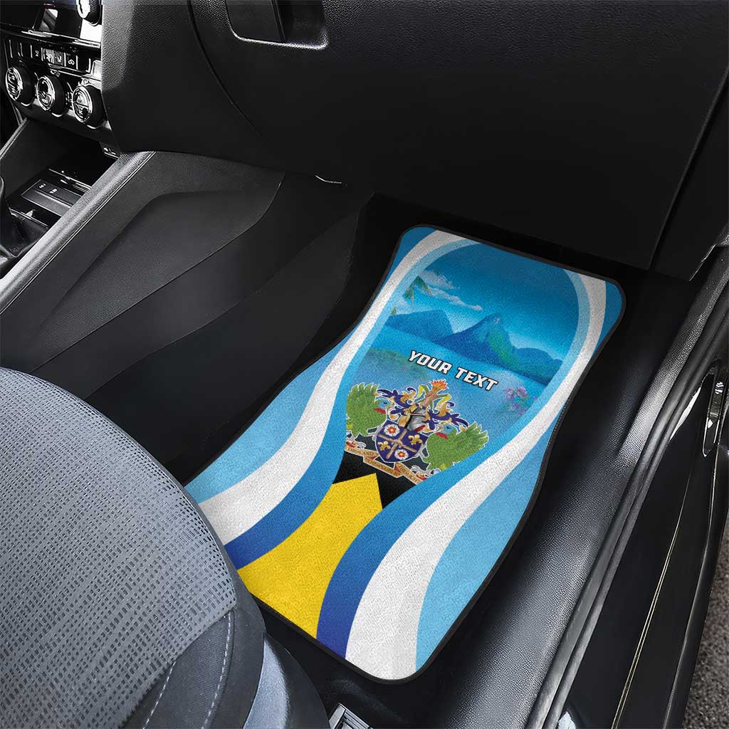 Personalized Saint Lucia 1979 Car Mats Happy Independence Day