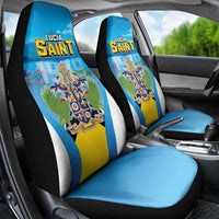 Saint Lucia 1979 Car Seat Cover Happy Independence Day