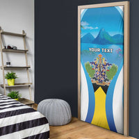 Personalized Saint Lucia 1979 Door Cover Happy Independence Day