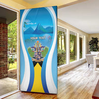 Personalized Saint Lucia 1979 Door Cover Happy Independence Day