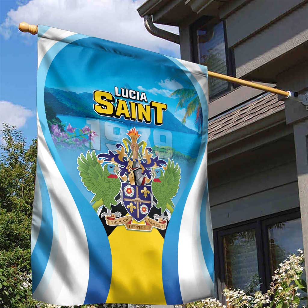 Saint Lucia 1979 Garden Flag Happy Independence Day