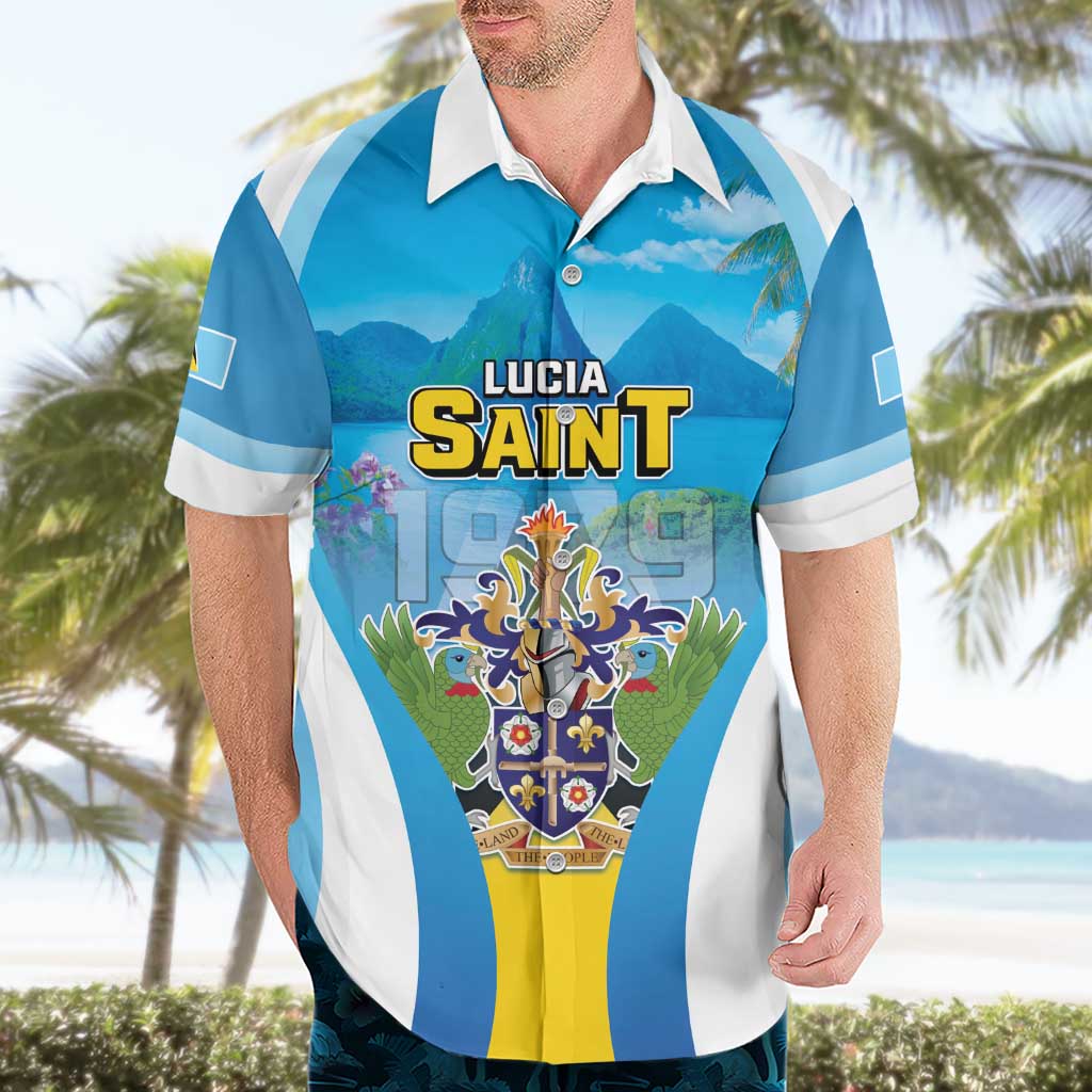 Personalized Saint Lucia 1979 Hawaiian Shirt Happy Independence Day