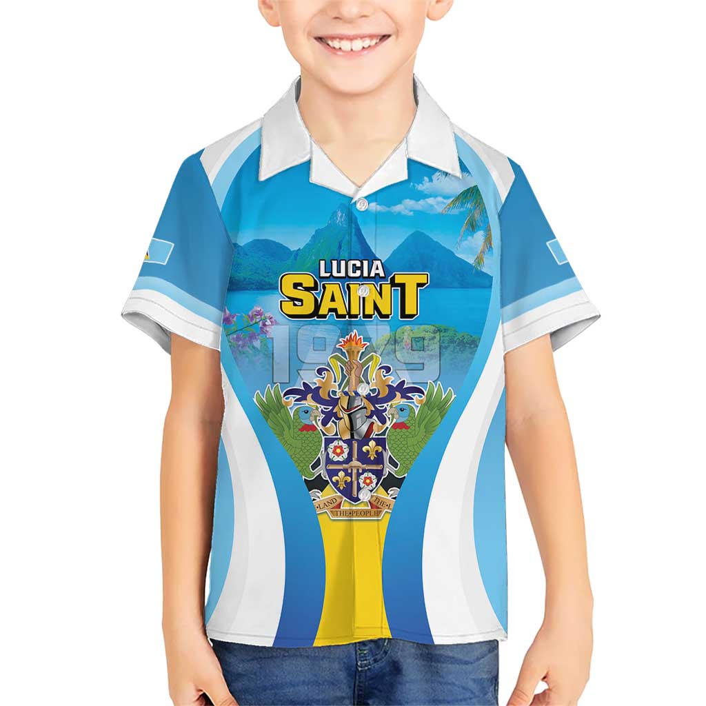 Personalized Saint Lucia 1979 Hawaiian Shirt Happy Independence Day