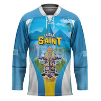 Personalized Saint Lucia 1979 Hockey Jersey Happy Independence Day
