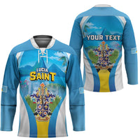 Personalized Saint Lucia 1979 Hockey Jersey Happy Independence Day