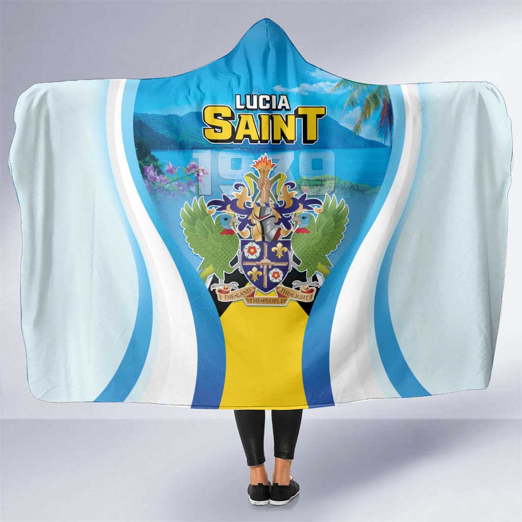 Saint Lucia 1979 Hooded Blanket Happy Independence Day