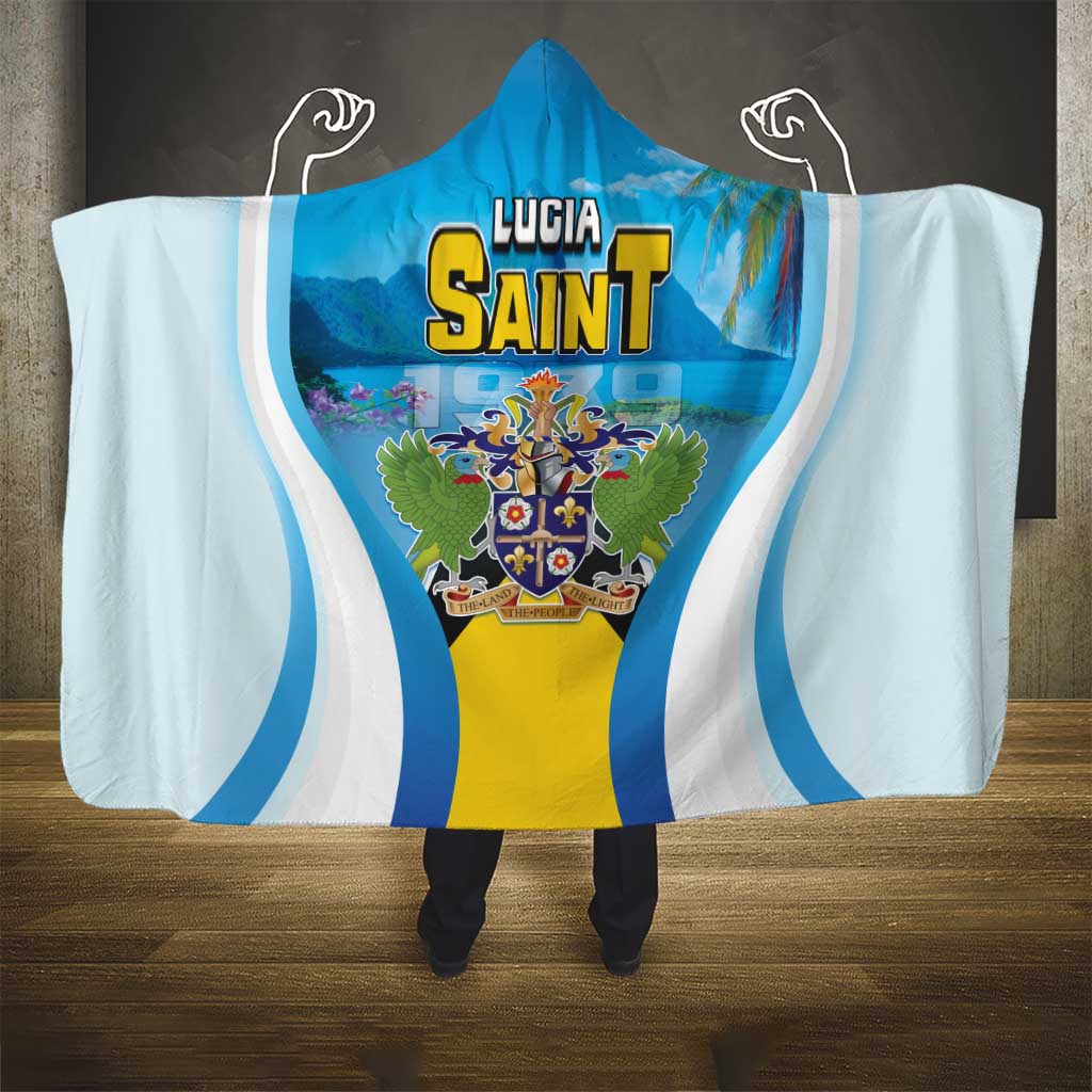 Saint Lucia 1979 Hooded Blanket Happy Independence Day