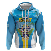Personalized Saint Lucia 1979 Hoodie Happy Independence Day