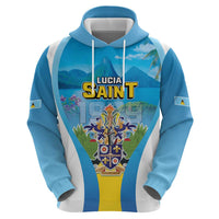 Personalized Saint Lucia 1979 Hoodie Happy Independence Day