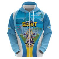 Personalized Saint Lucia 1979 Hoodie Happy Independence Day