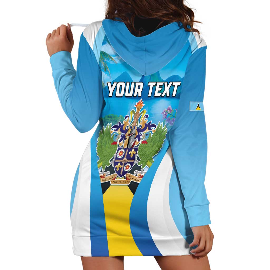 Personalized Saint Lucia 1979 Hoodie Dress Happy Independence Day
