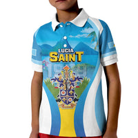 Personalized Saint Lucia 1979 Kid Polo Shirt Happy Independence Day