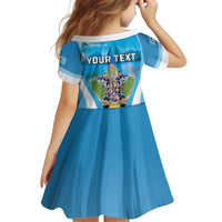 Personalized Saint Lucia 1979 Kid Short Sleeve Dress Happy Independence Day