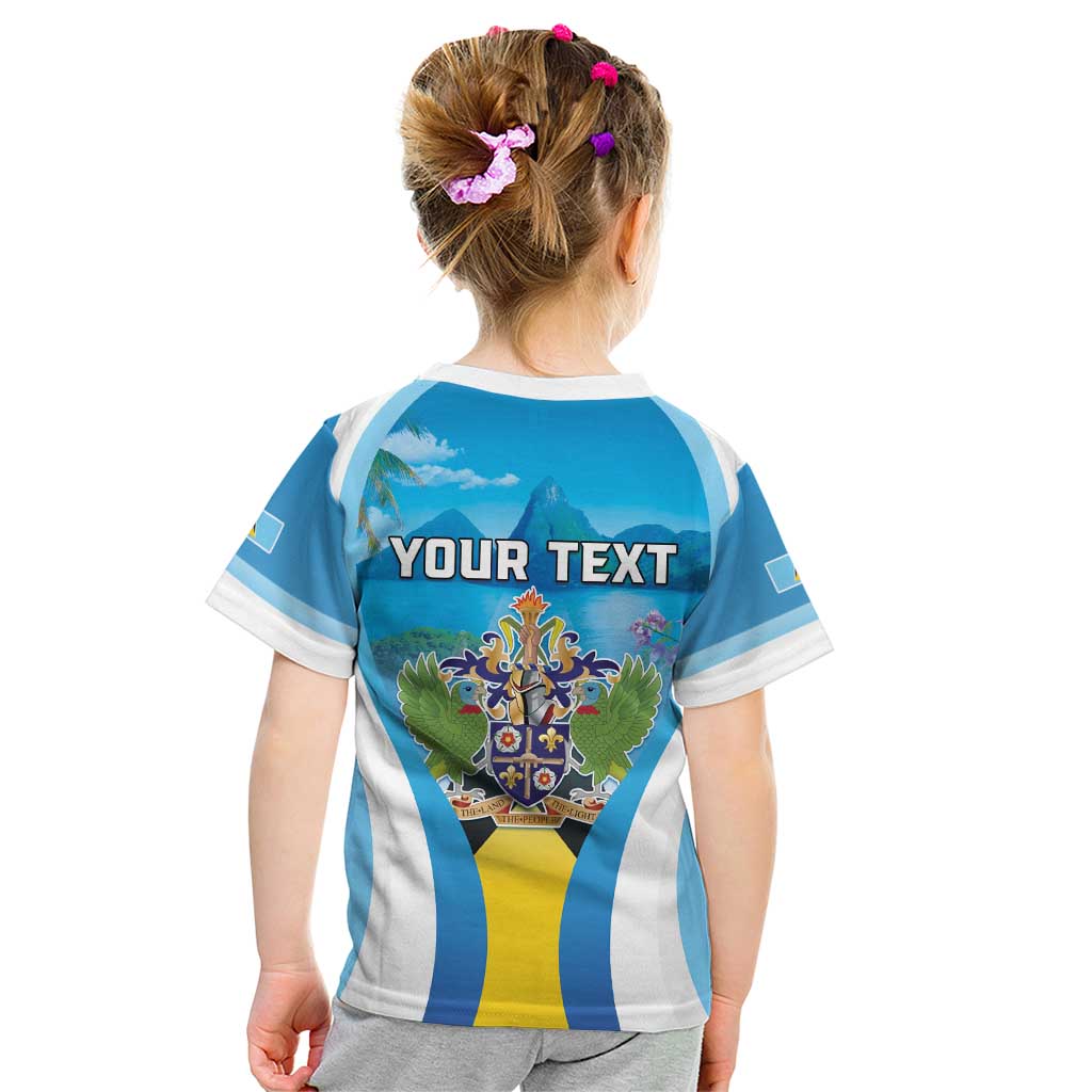 Personalized Saint Lucia 1979 Kid T Shirt Happy Independence Day