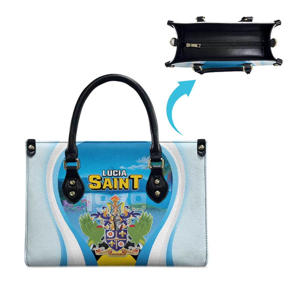 Saint Lucia 1979 Leather Bag Happy Independence Day