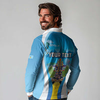 Personalized Saint Lucia 1979 Long Sleeve Polo Shirt Happy Independence Day