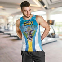Personalized Saint Lucia 1979 Men Tank Top Happy Independence Day