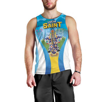 Personalized Saint Lucia 1979 Men Tank Top Happy Independence Day