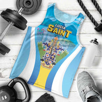Personalized Saint Lucia 1979 Men Tank Top Happy Independence Day