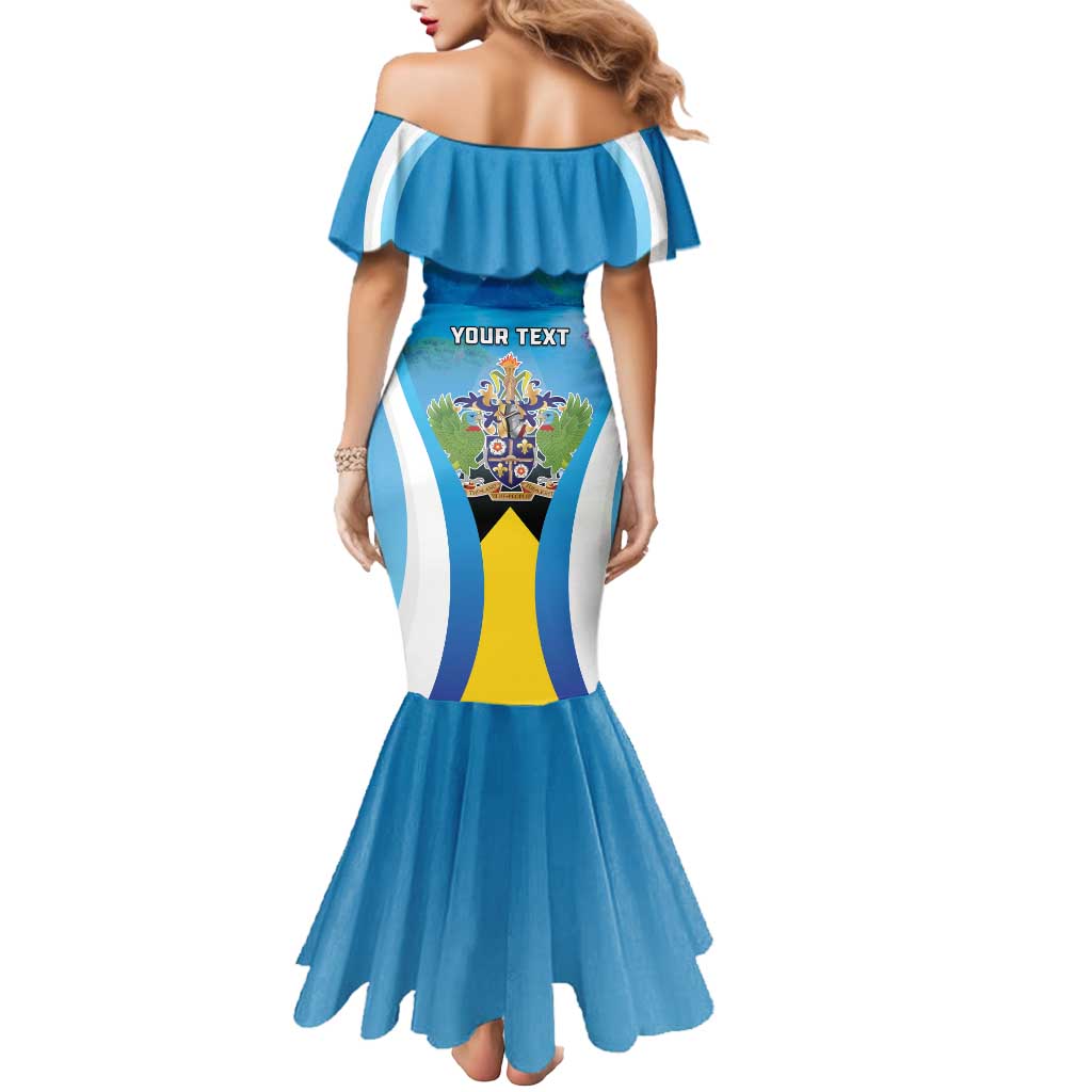 Personalized Saint Lucia 1979 Mermaid Dress Happy Independence Day