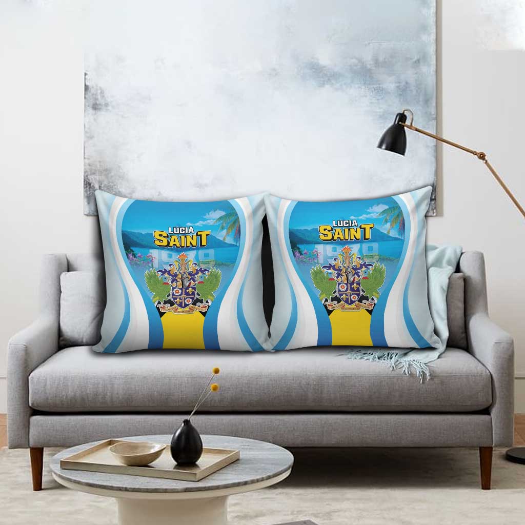 Saint Lucia 1979 Pillow Cover Happy Independence Day