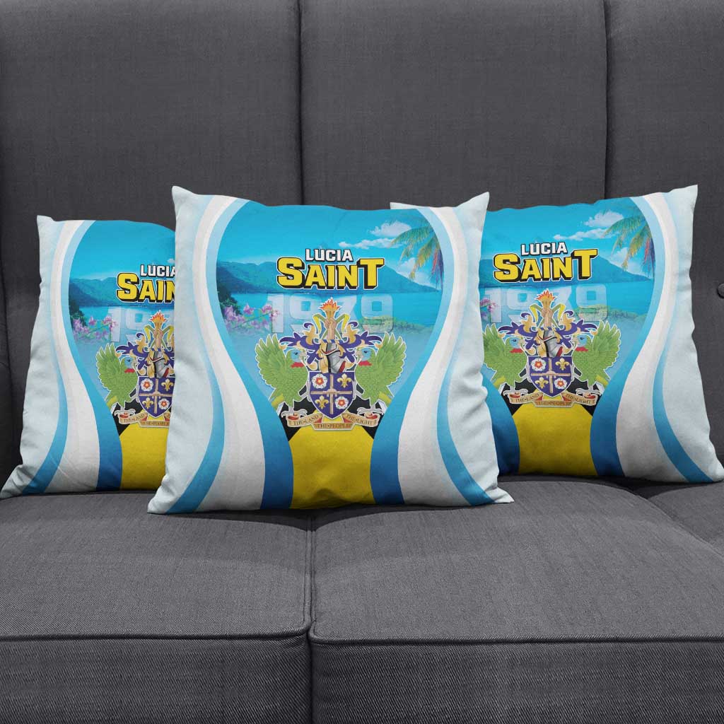 Saint Lucia 1979 Pillow Cover Happy Independence Day