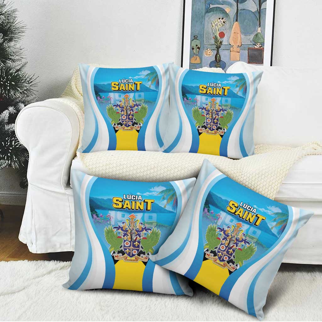 Saint Lucia 1979 Pillow Cover Happy Independence Day