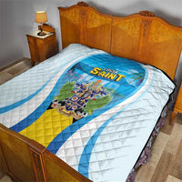 Saint Lucia 1979 Quilt Happy Independence Day
