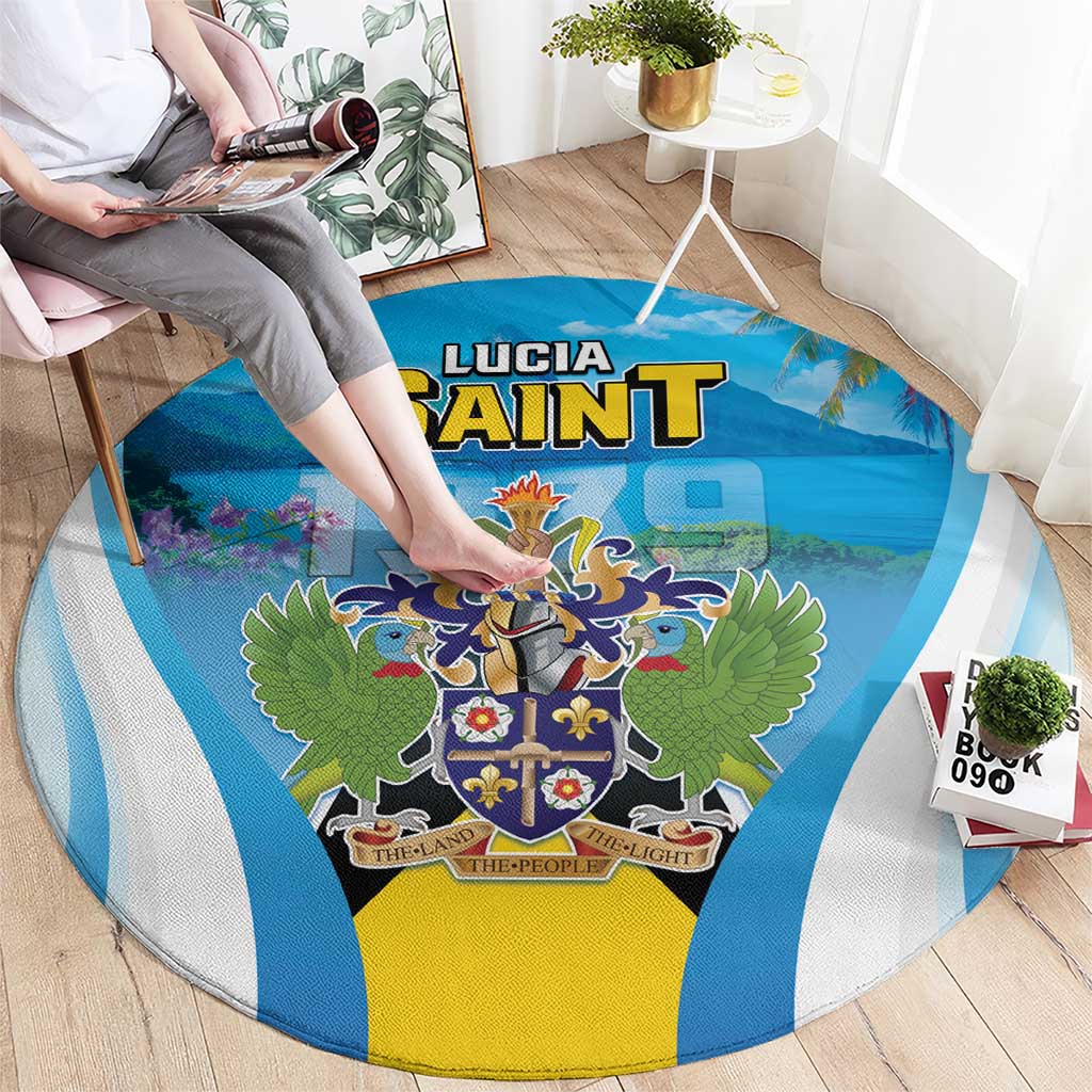 Saint Lucia 1979 Round Carpet Happy Independence Day