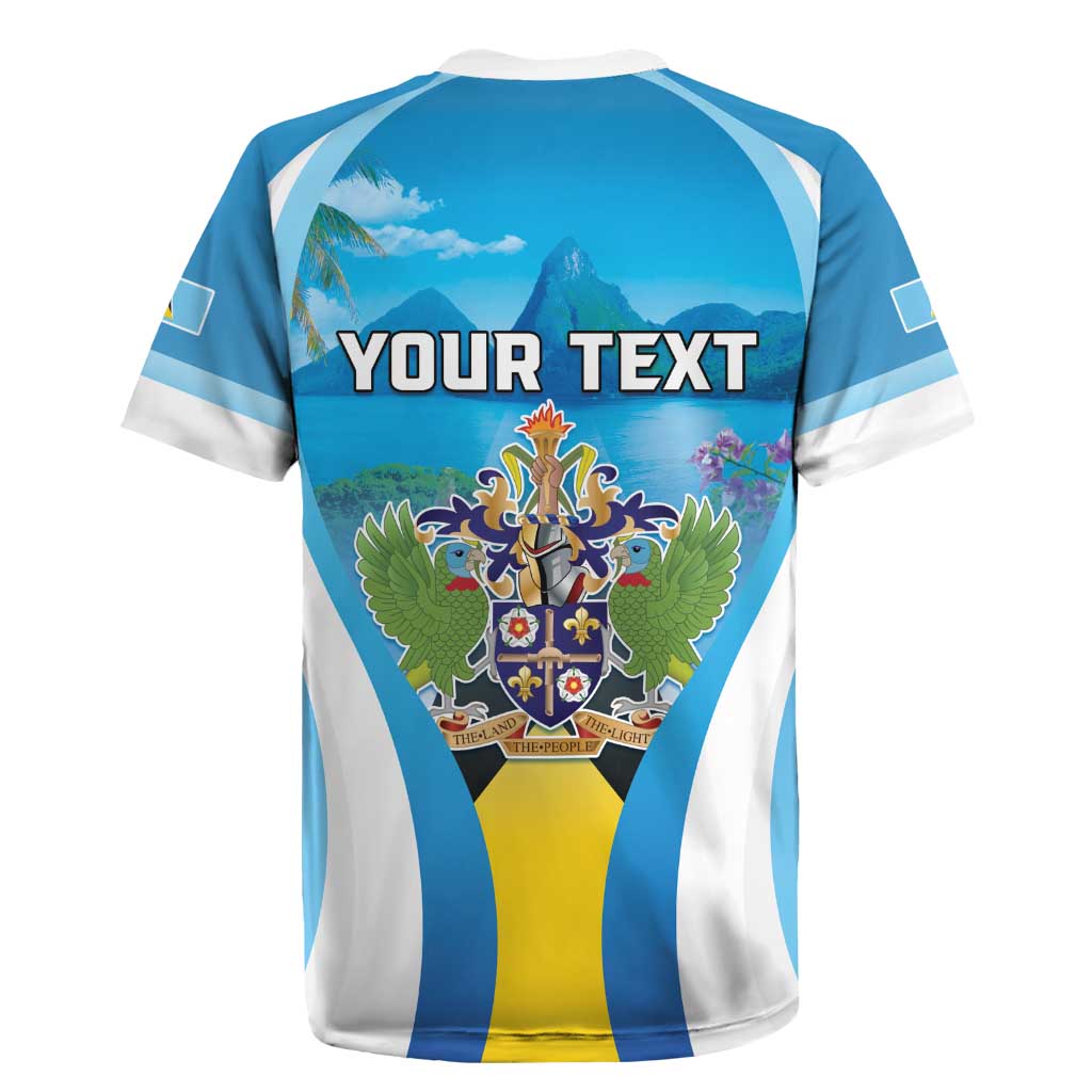 Personalized Saint Lucia 1979 Rugby Jersey Happy Independence Day