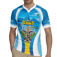 Personalized Saint Lucia 1979 Rugby Jersey Happy Independence Day