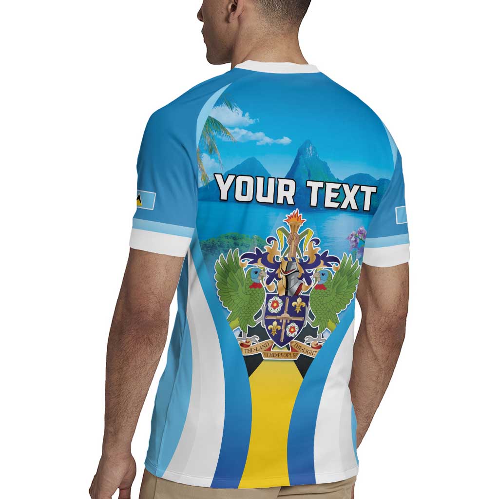 Personalized Saint Lucia 1979 Rugby Jersey Happy Independence Day