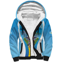 Personalized Saint Lucia 1979 Sherpa Hoodie Happy Independence Day