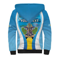Personalized Saint Lucia 1979 Sherpa Hoodie Happy Independence Day