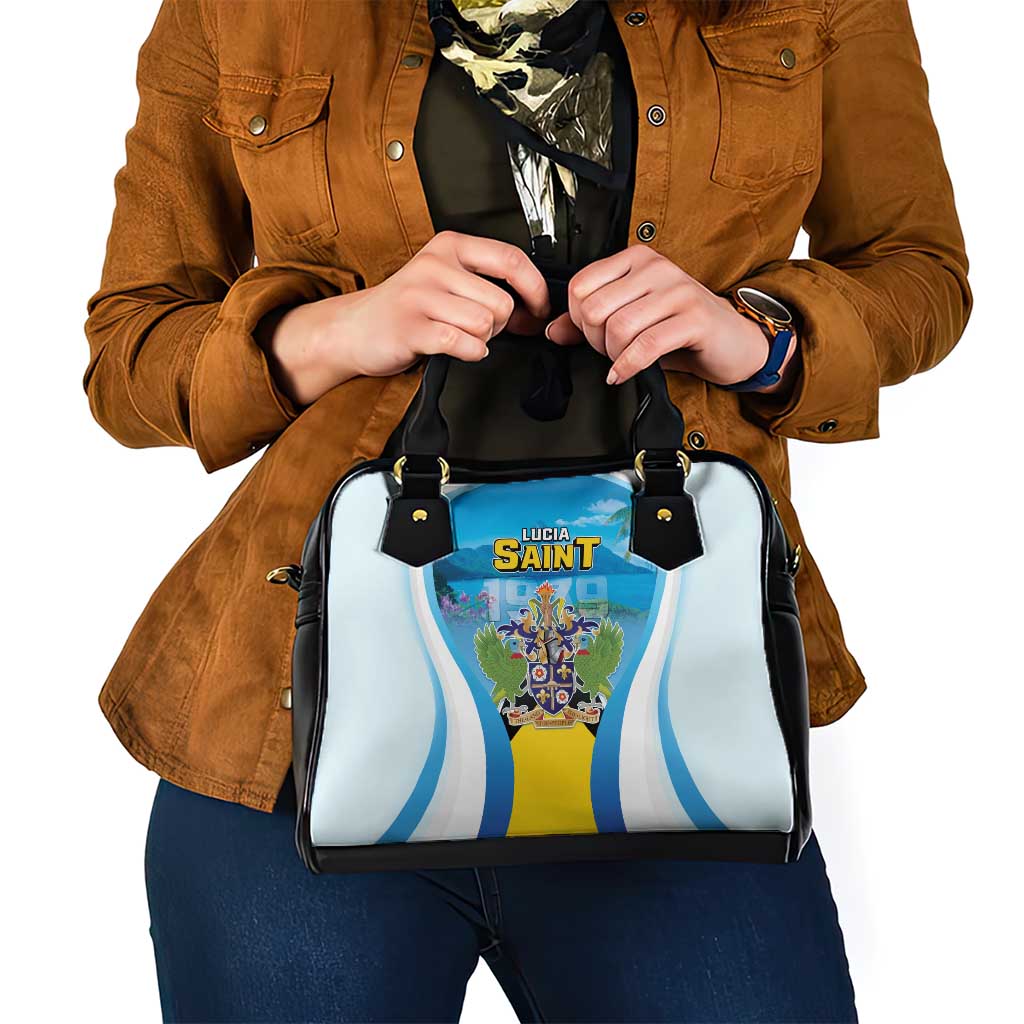 Saint Lucia 1979 Shoulder Handbag Happy Independence Day