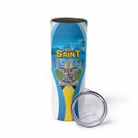 Personalized Saint Lucia 1979 Skinny Tumbler Happy Independence Day